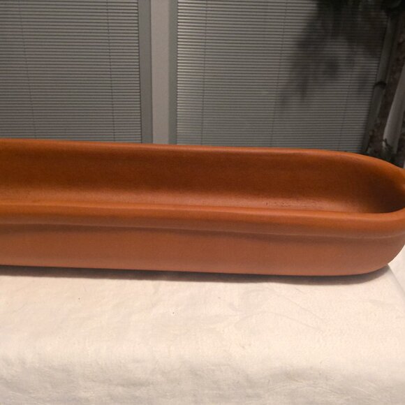 Vtg Bennington Potters 1966 Terracotta French Bread Server by David Gil 16.5" - Picture 2 of 8